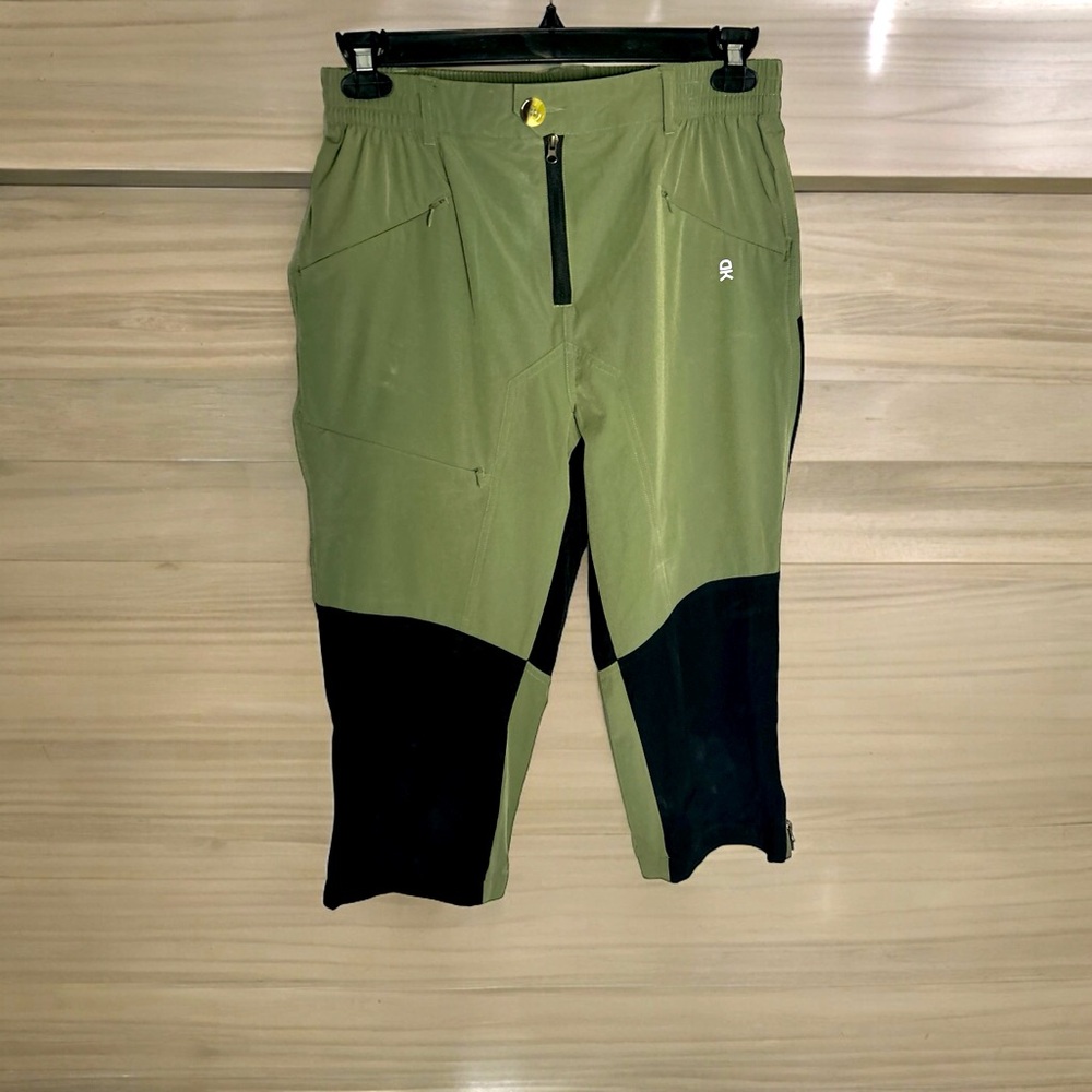 Little Donkey DK 3/4 Length Green/Black Quick Dry Pants